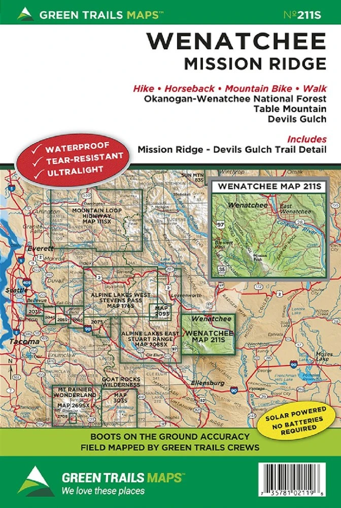 Green Trails Map 211S - Wenatchee 1 Green Trails Map 211S - Wenatchee