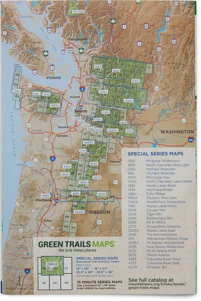 Green Trails Map 209S - The Enchantments: Stuart Range 2 Green Trails Map 209S - The Enchantments: Stuart Range - Image 2