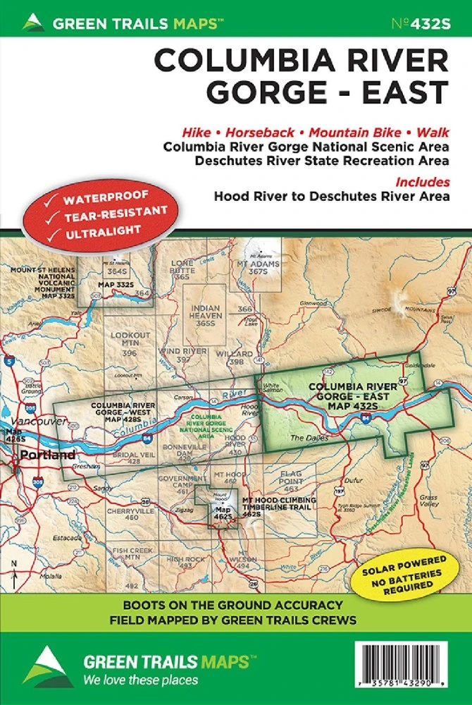 Green Trails Map 432S - East Columbia River Gorge 1 Green Trails Map 432S - East Columbia River Gorge