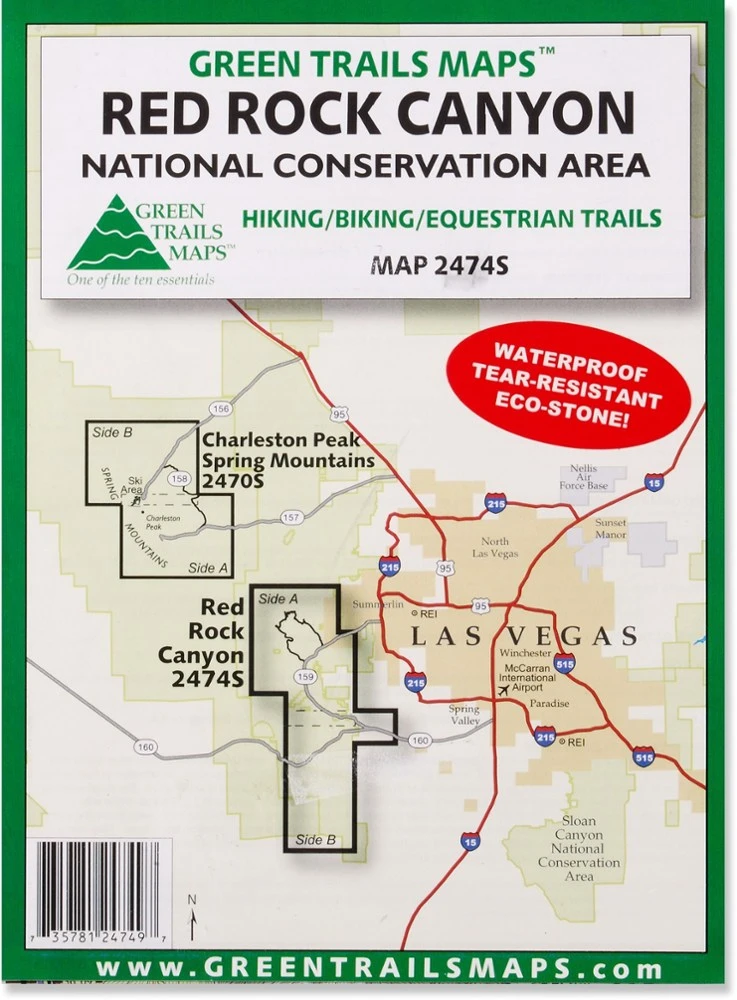 Green Trails Map 2474S - Red Rock Canyon National Conservation Area 1 Green Trails Map 2474S - Red Rock Canyon National Conservation Area